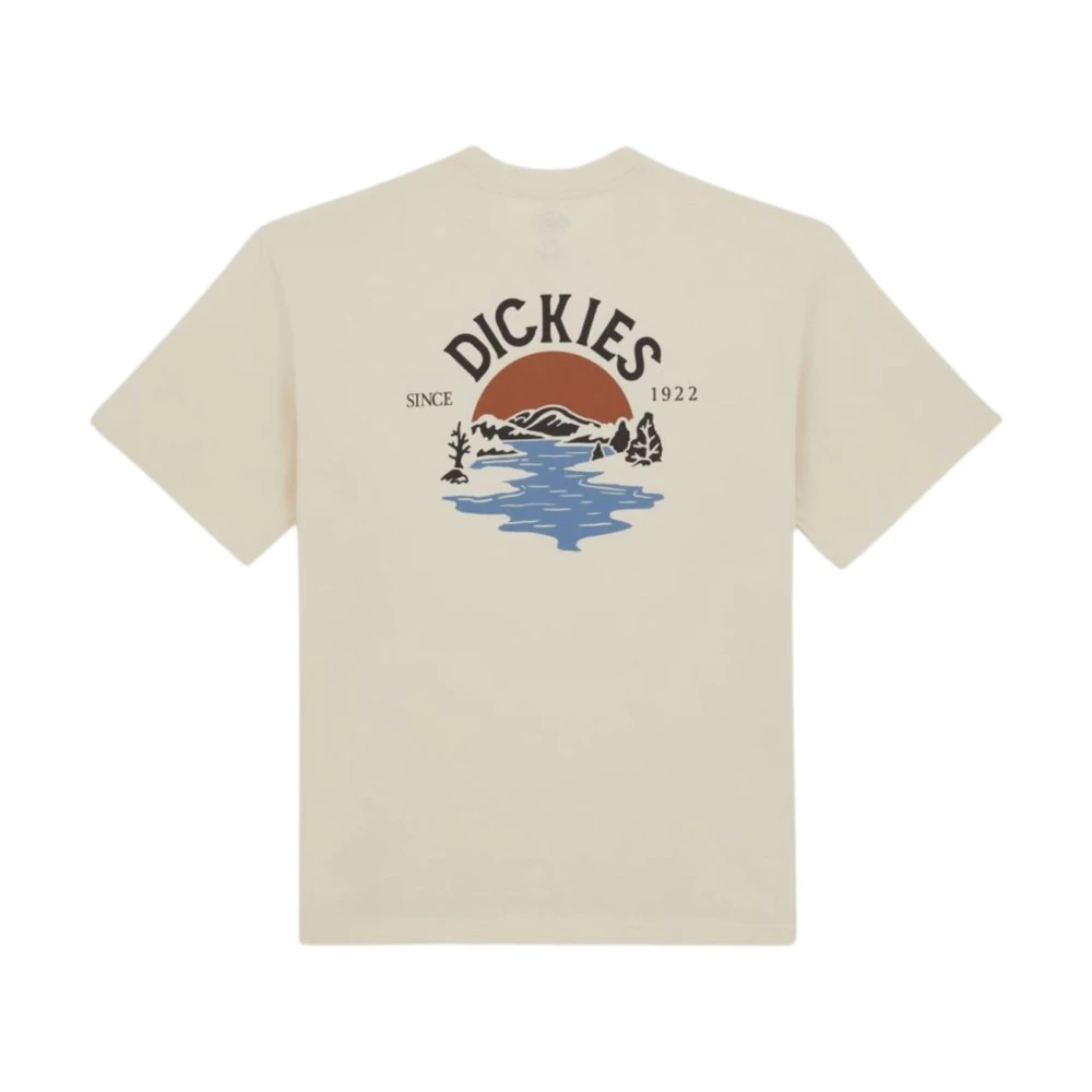 Dickies Casual Beach Tee Shirt Beige Heren
