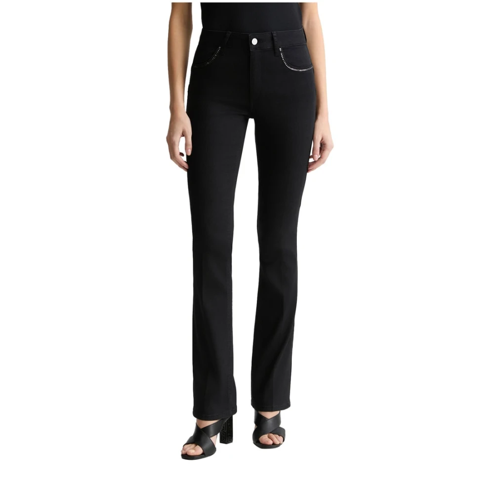 Liu Jo Mujer Negro Vaqueros, Talla: W27