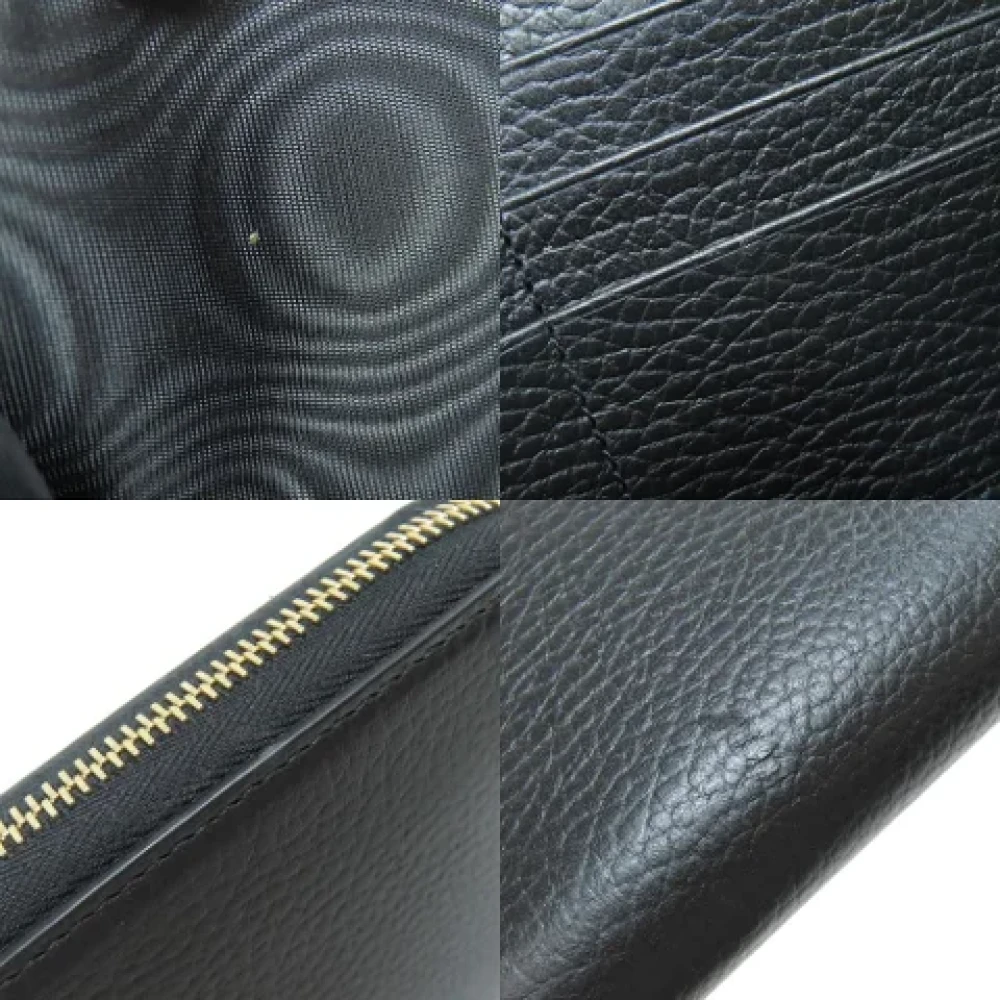 Gucci Vintage Pre-owned Leather wallets Black Dames
