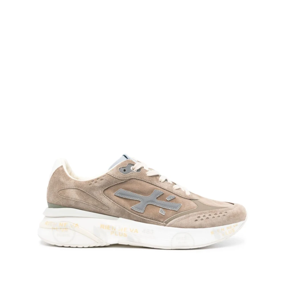 Premiata Nylon och Mocka Sneakers Multicolor, Herr