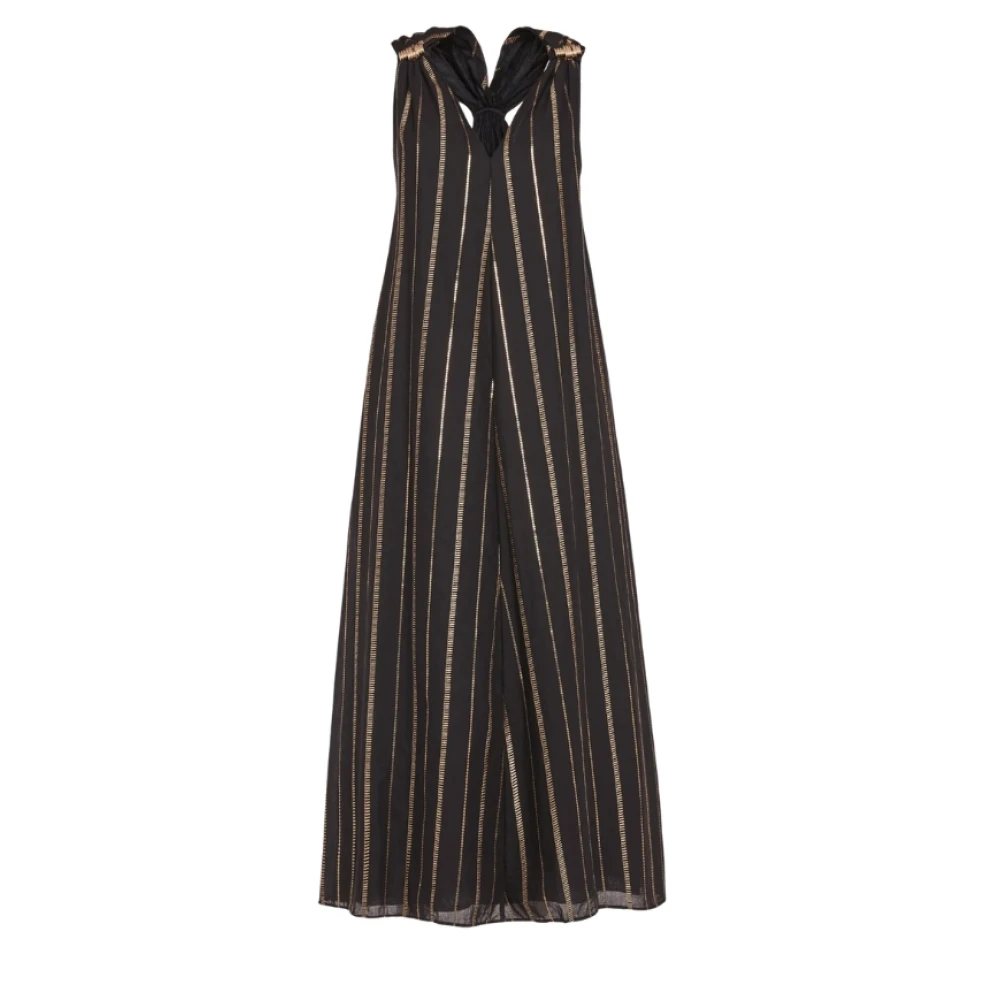 Simona Corsellini Women's Black Midi Dresses, L, Jumpsuit