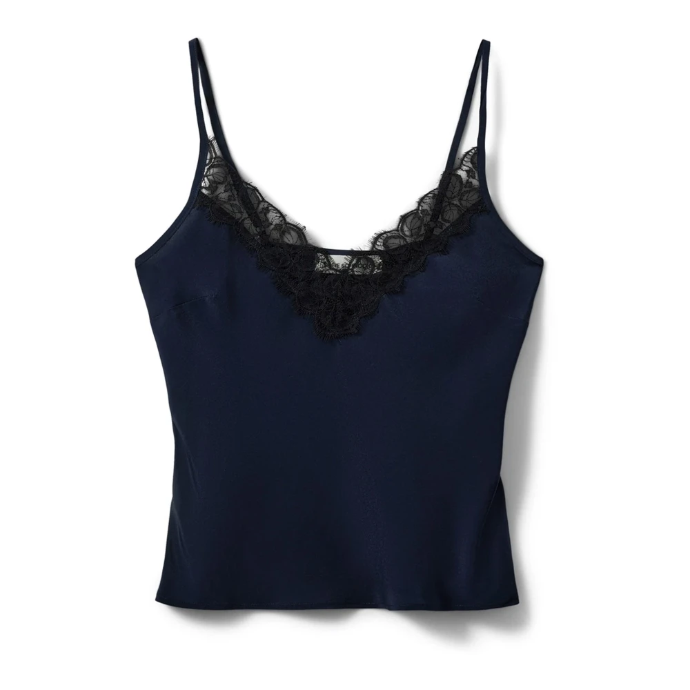 Sofie Schnoor Blue Navy Strap Top - Female - Sleeveless Tops - Xl - Tops