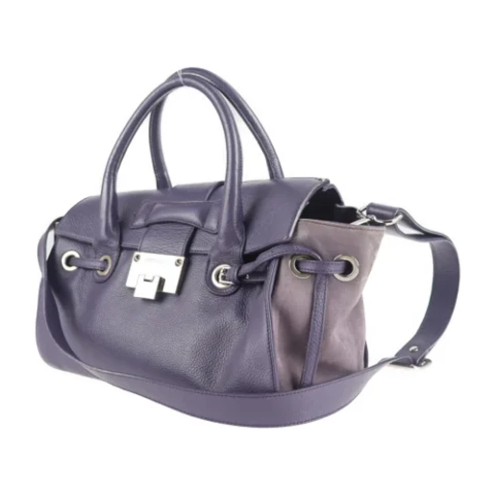 Jimmy Choo Pre-owned Leather handbags Purple Dames