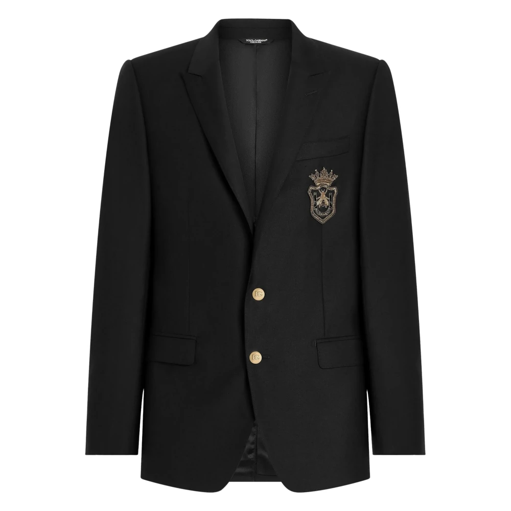 Dolce & Gabbana Zwarte Herenjassen Black Heren