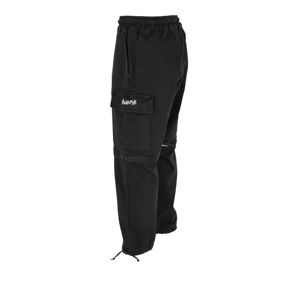 Disclaimer Katoenen Bermuda Broek voor Mannen Black Heren