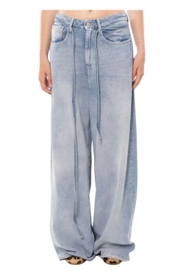 Big Low Belted Wide Jeans