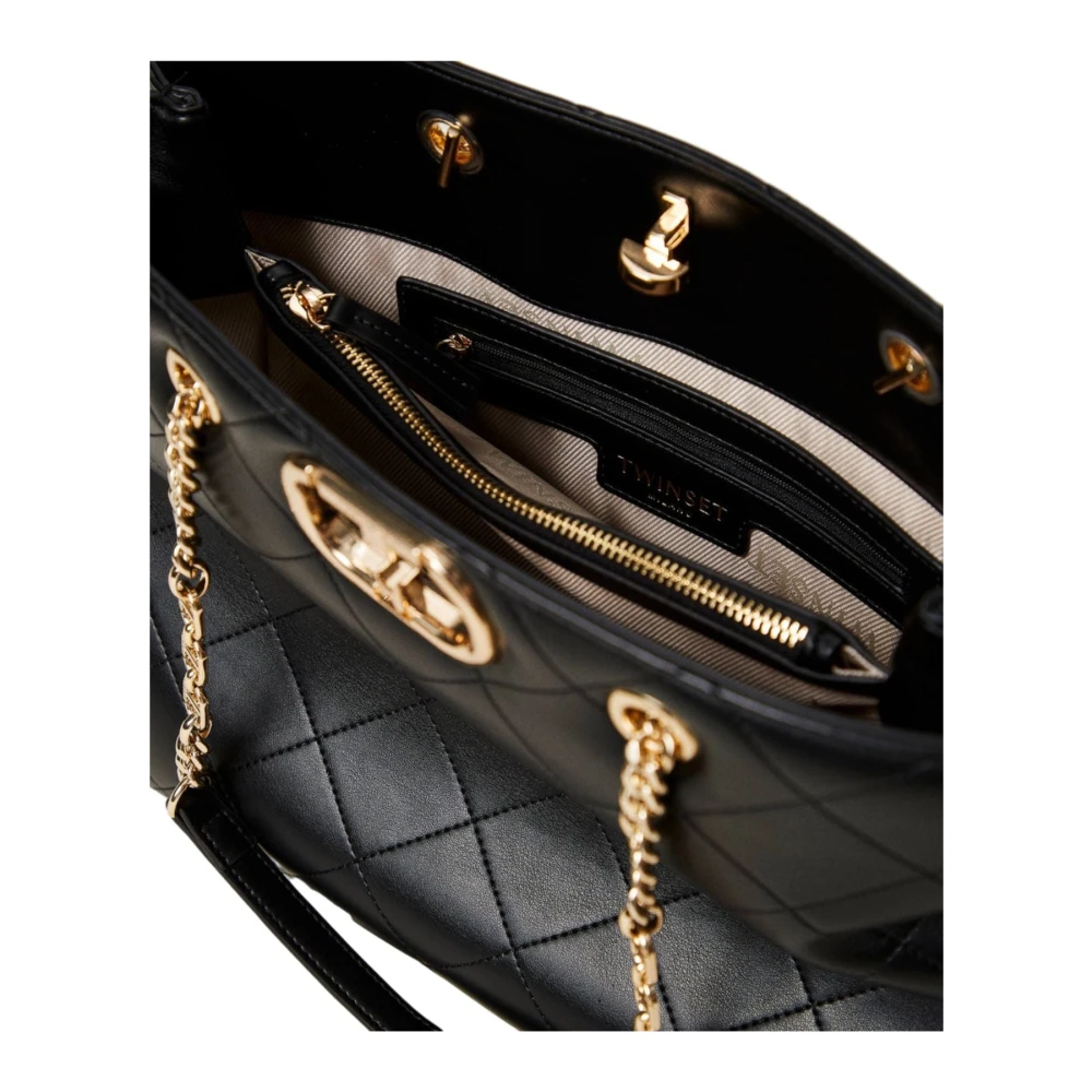 Twinset Stijlvolle Tote Tas Black Dames