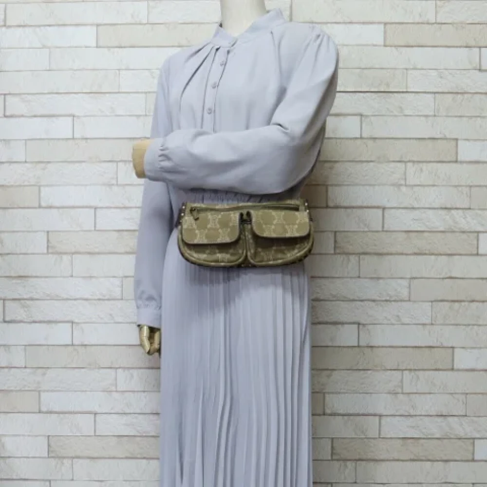 Celine Vintage Pre-owned Denim celine-bags Beige Dames