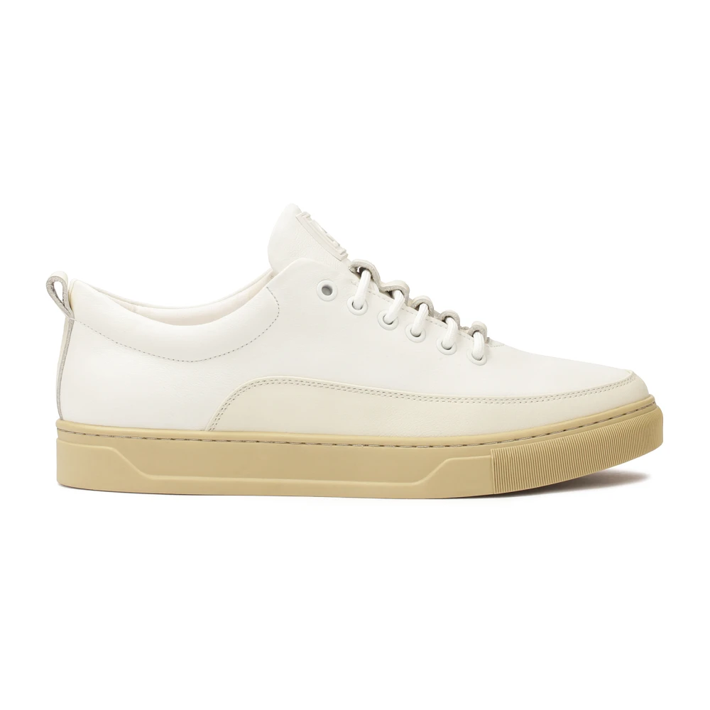 Kazar Witte leren sneakers op een zool Heren Schoenen