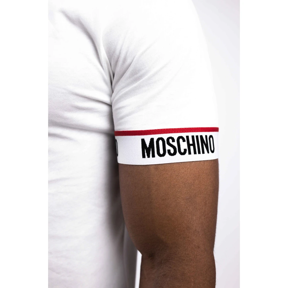 Moschino Basis Wit Heren T-Shirt White Heren