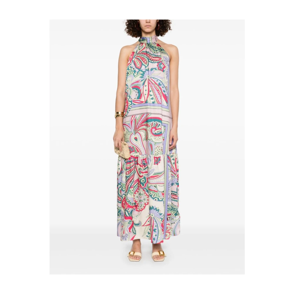 Liu Jo Multicolor Lange Jurk Multicolor Dames