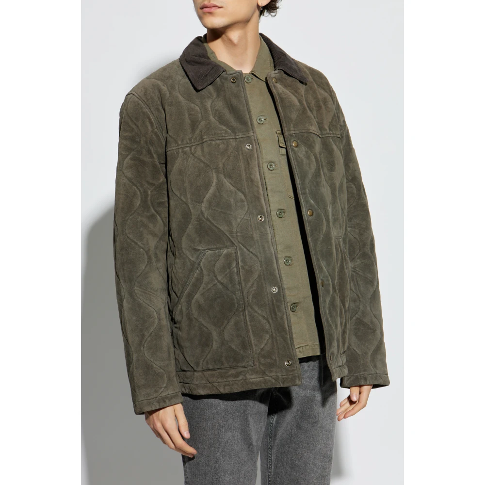 AllSaints Suède jas Dakota Green Heren