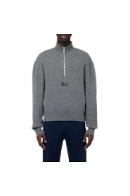 Quarter Zip Stickad Topp