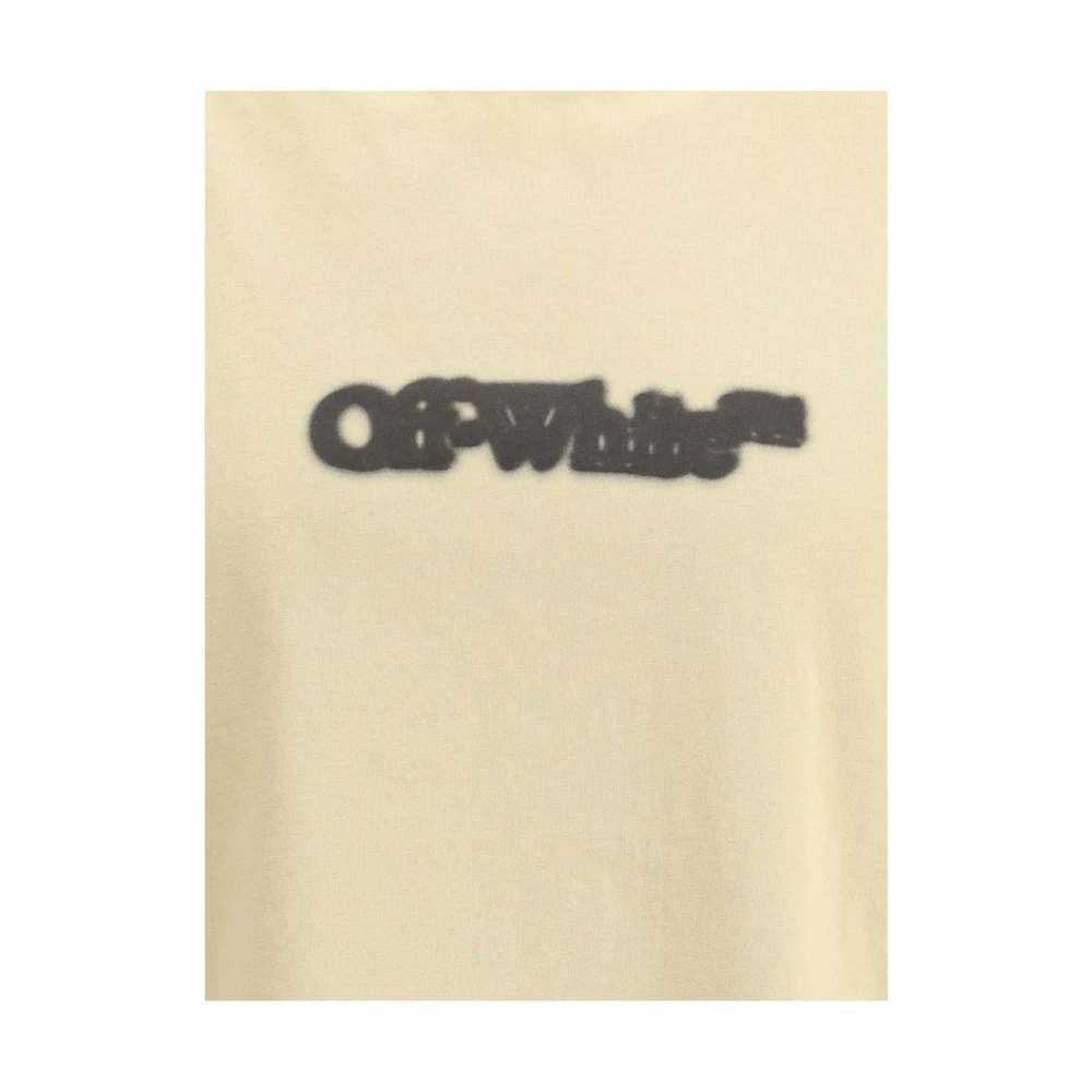 Off White Spray Arrow T-shirt Beige Heren