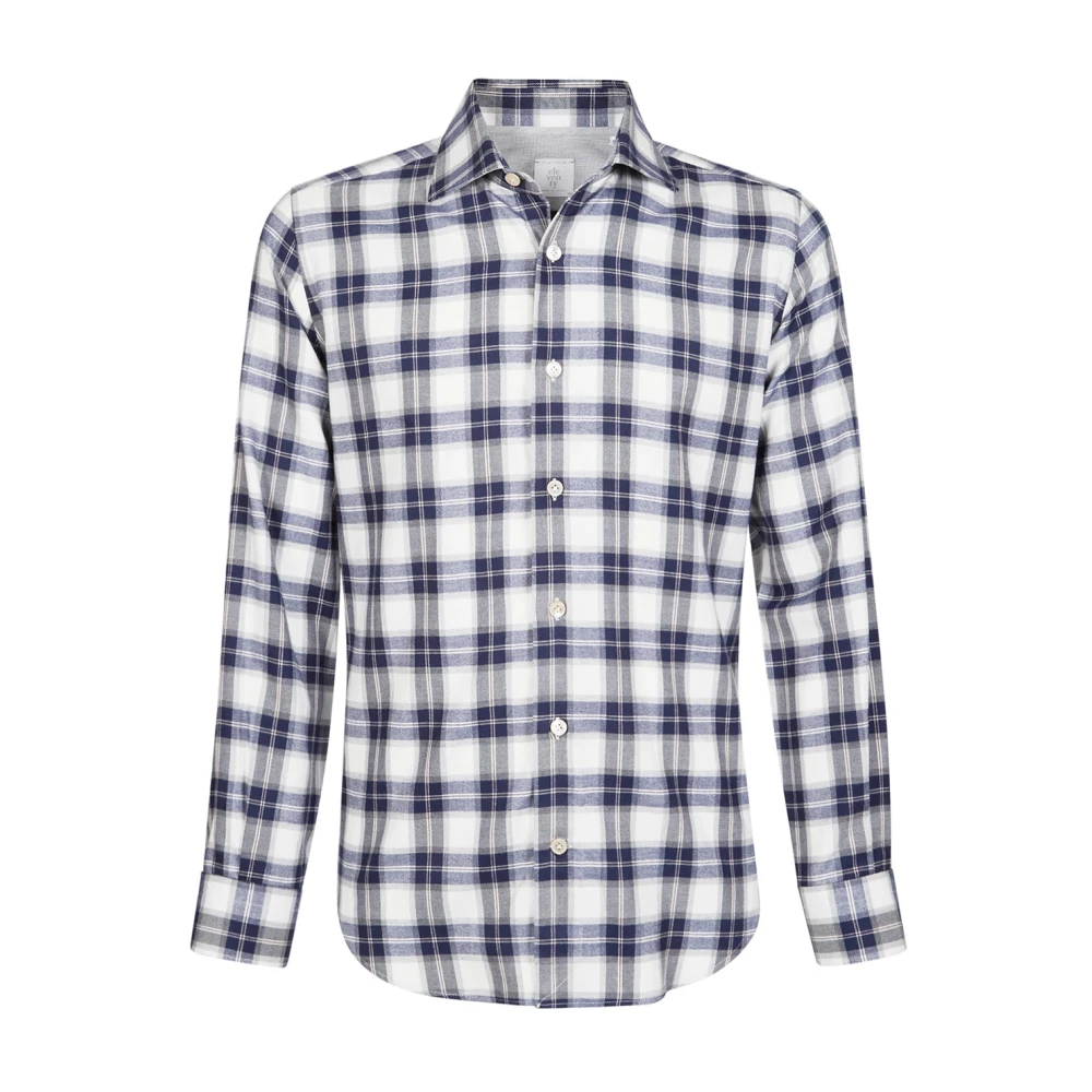 Eleventy Men's Multicolor Dandy Check Cotton Lyocell Shirt - Casual Shirts - 2XL - Shirts