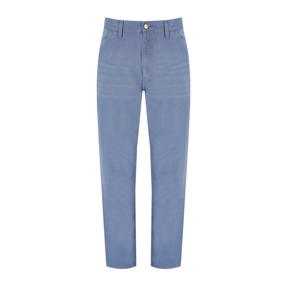 Carhartt Wip Men's Blue Canvas Work Trousers - Straight Fit Jeans - W33 - Jeans