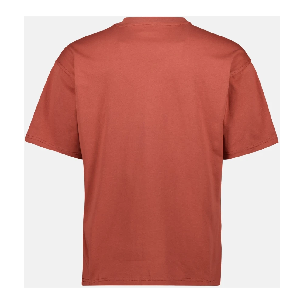 Diesel Oranje T-Boxt-D Unisex Katoenen T-shirt Red Heren