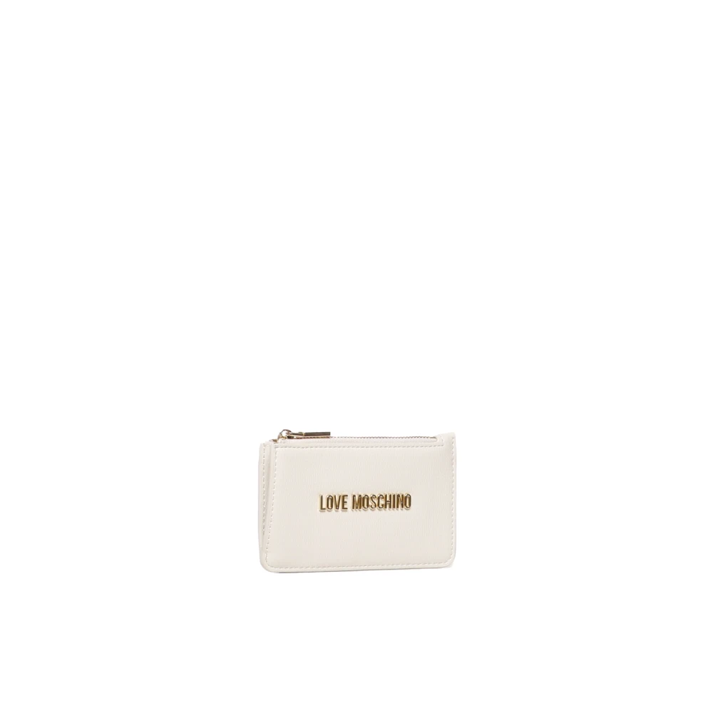 Love Moschino Witte Portemonnee met Muntvakje en Kaartsleuven White Dames