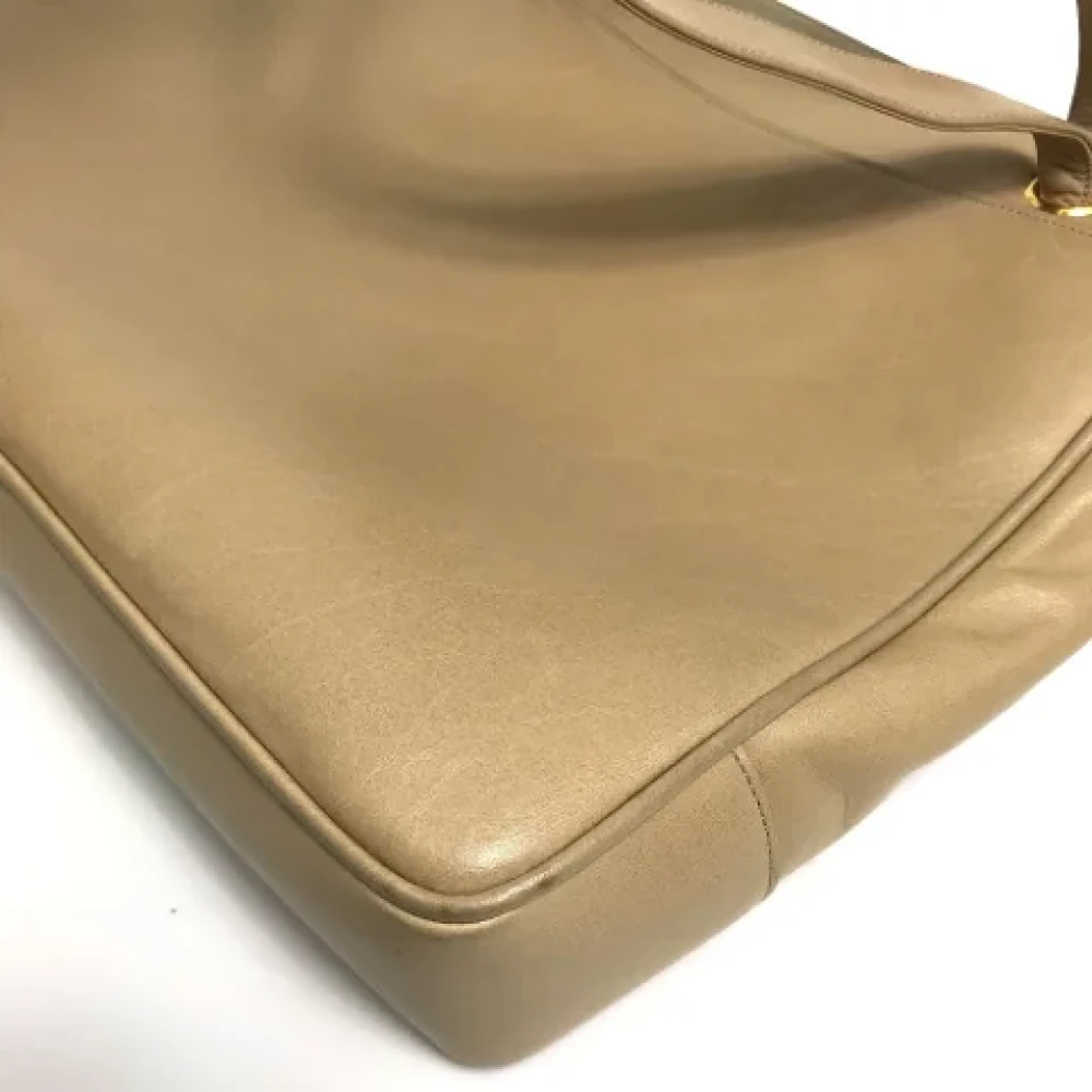 Chanel Vintage Pre-owned Leather chanel-bags Yellow Dames