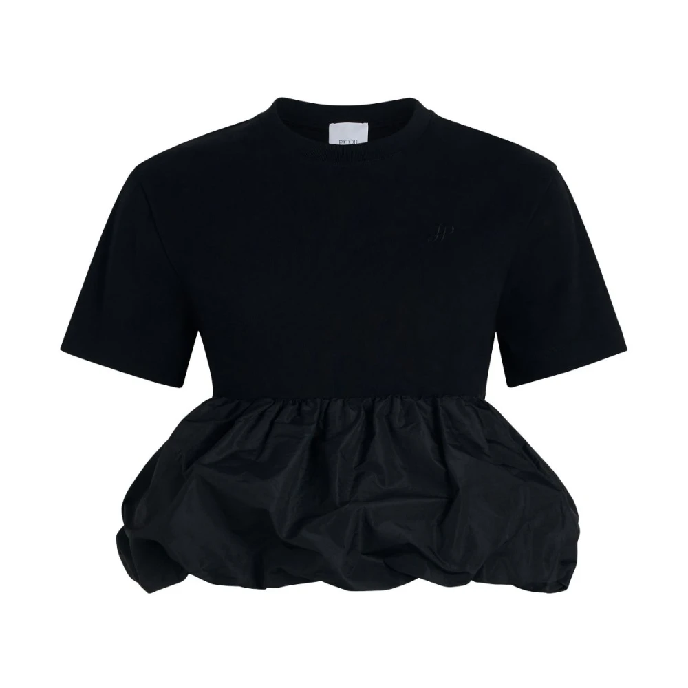Patou Zwarte T-shirts en Polos Black Dames