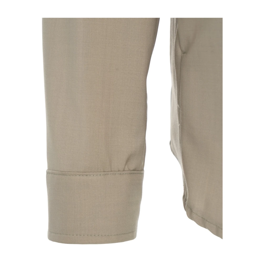 Briglia Beige Wol Overshirt 'John' Beige Heren
