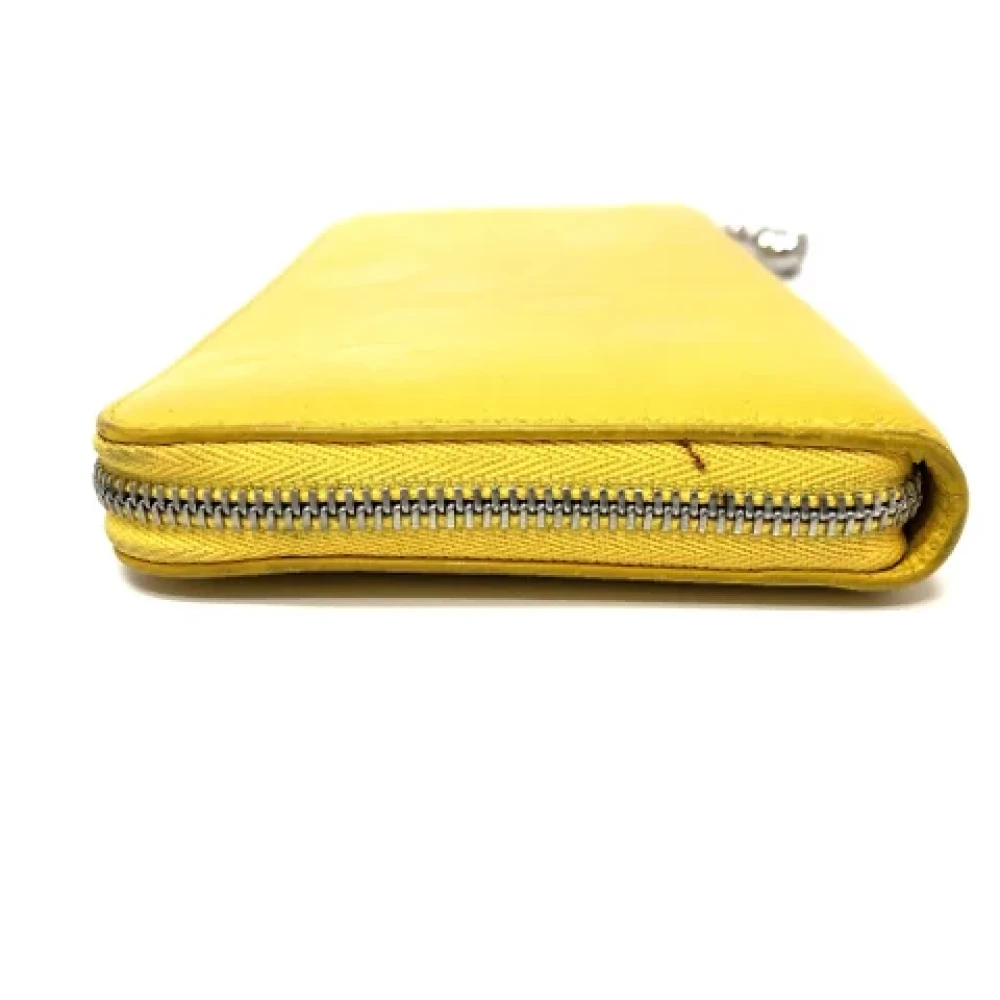 Loewe Pre-owned Leather wallets Yellow Dames