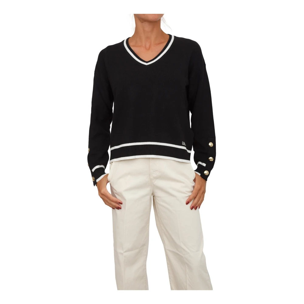 Liu Jo Femme Noir Pulls, Taille: 36 Fr Maglieria Nero