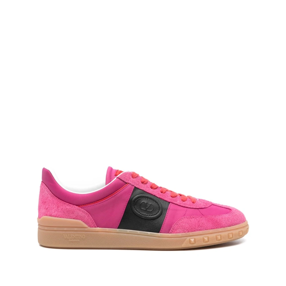 Valentino Garavani Rosa Sneakers med VLogo Signature Smyckning Pink, Herr