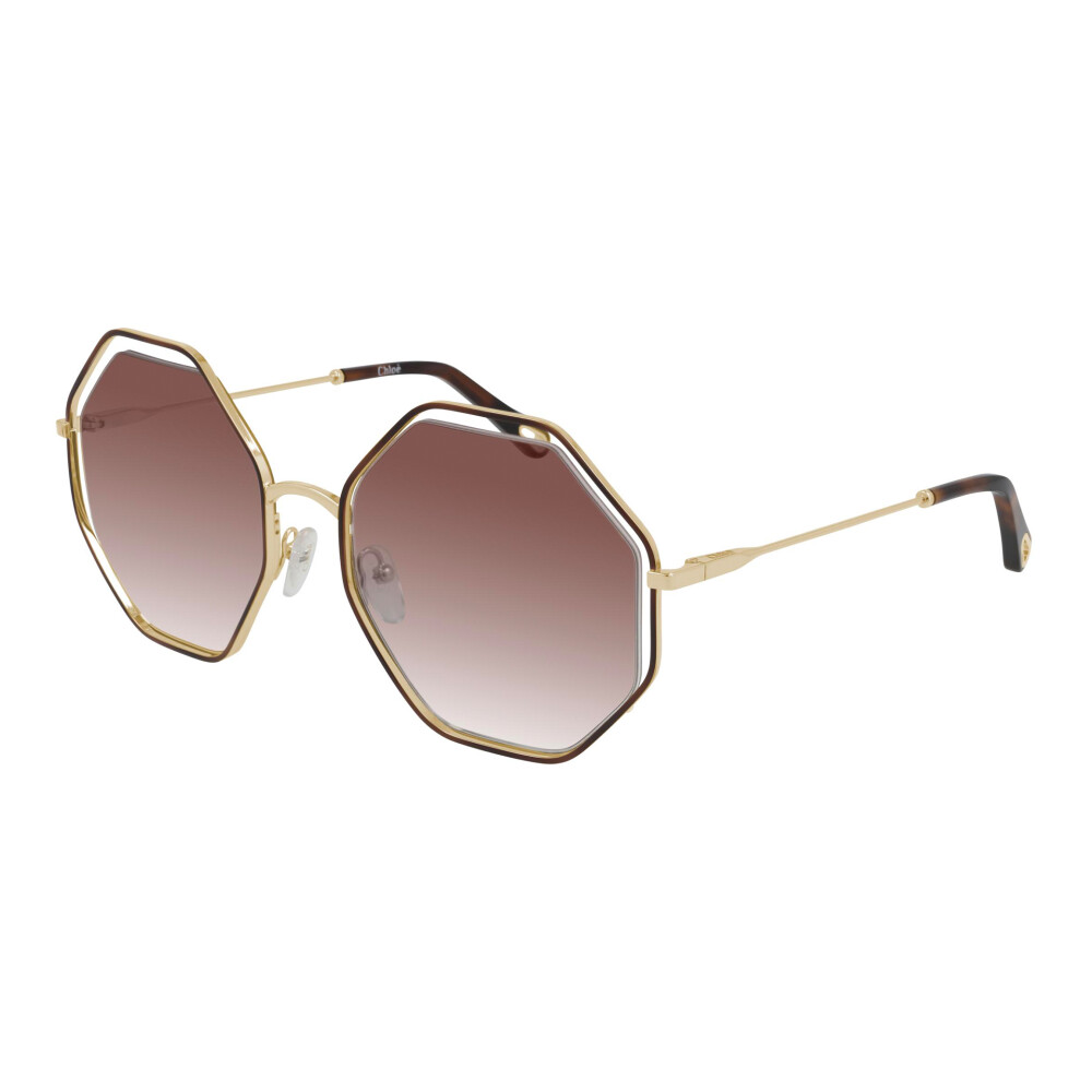 Lunettes de soleil POPPY en Havana Marron D grad Chlo Homme