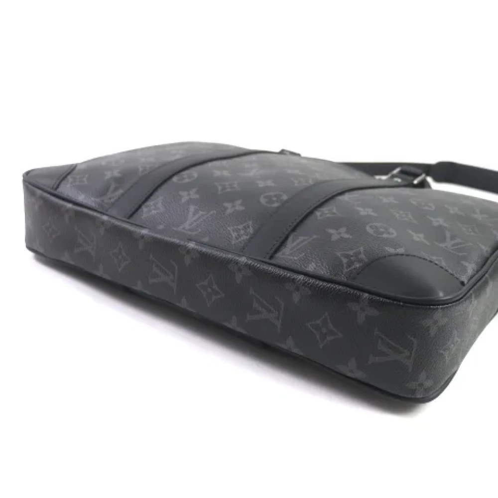 Louis Vuitton Vintage Pre-owned Canvas briefcases Black Dames