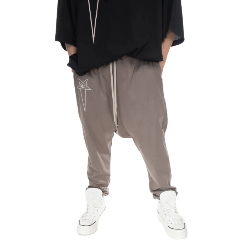 Rick Owens Prisoner Drawstring Pants Beige, Herr