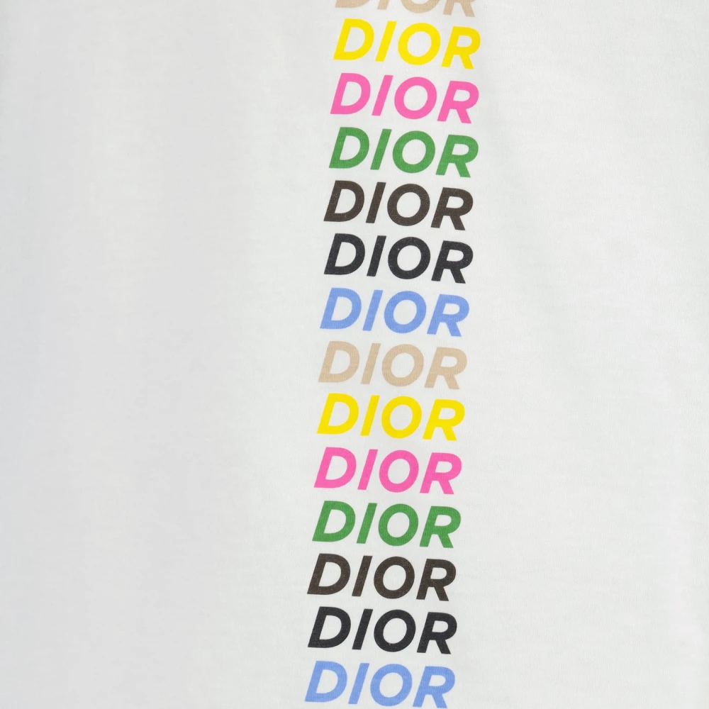 Dior Logo Print Heren T-shirt White Heren