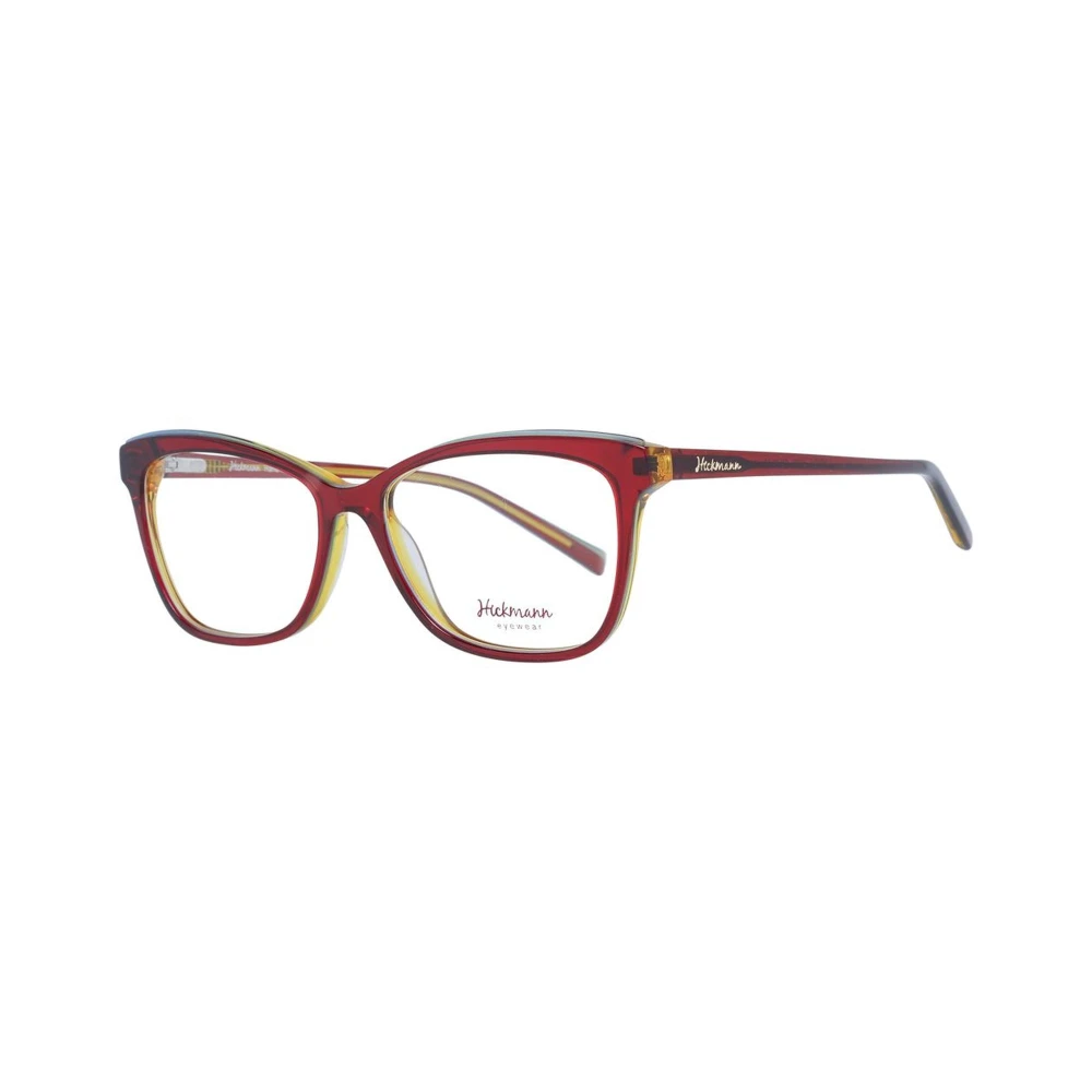 Ana Hickmann Rode Acetaat Rechthoekige Optische Monturen Red Dames