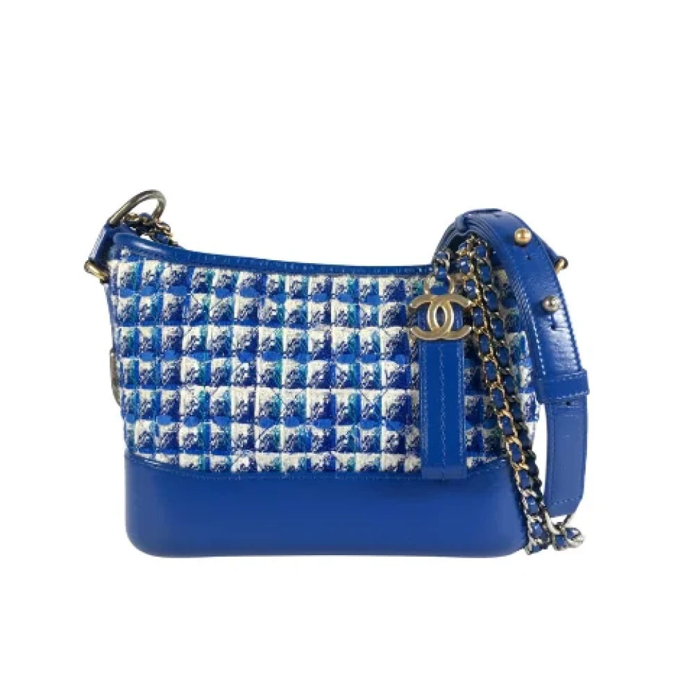 Chanel Vintage Pre-owned Leather chanel-bags Blue Dames