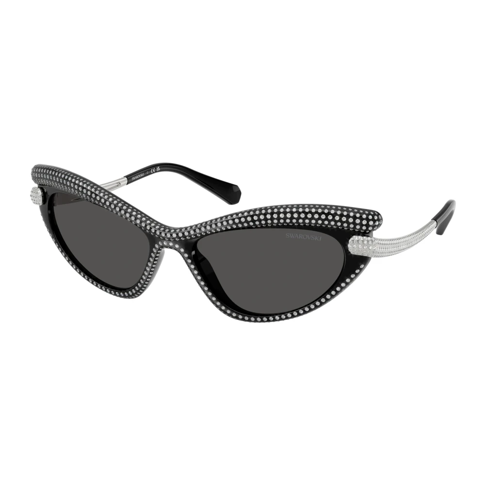 Swarovski Women's Black Sunglasses, 56 Mm, Stylish Sunglasses Sk6038 In