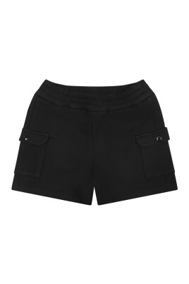 shorts-de-sport-en-coton-noir-a-taille-elastique