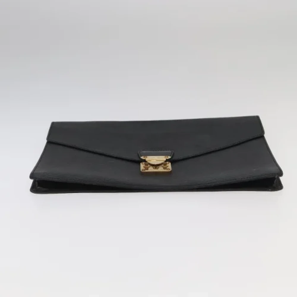 Louis Vuitton Vintage Pre-owned Leather briefcases Black Dames