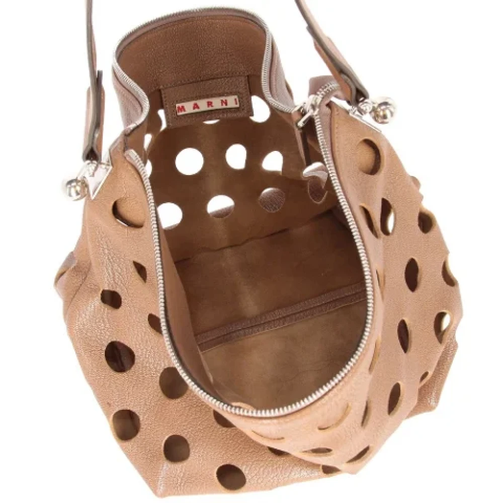 Marni Pre-owned Leather shoulder-bags Brown Dames