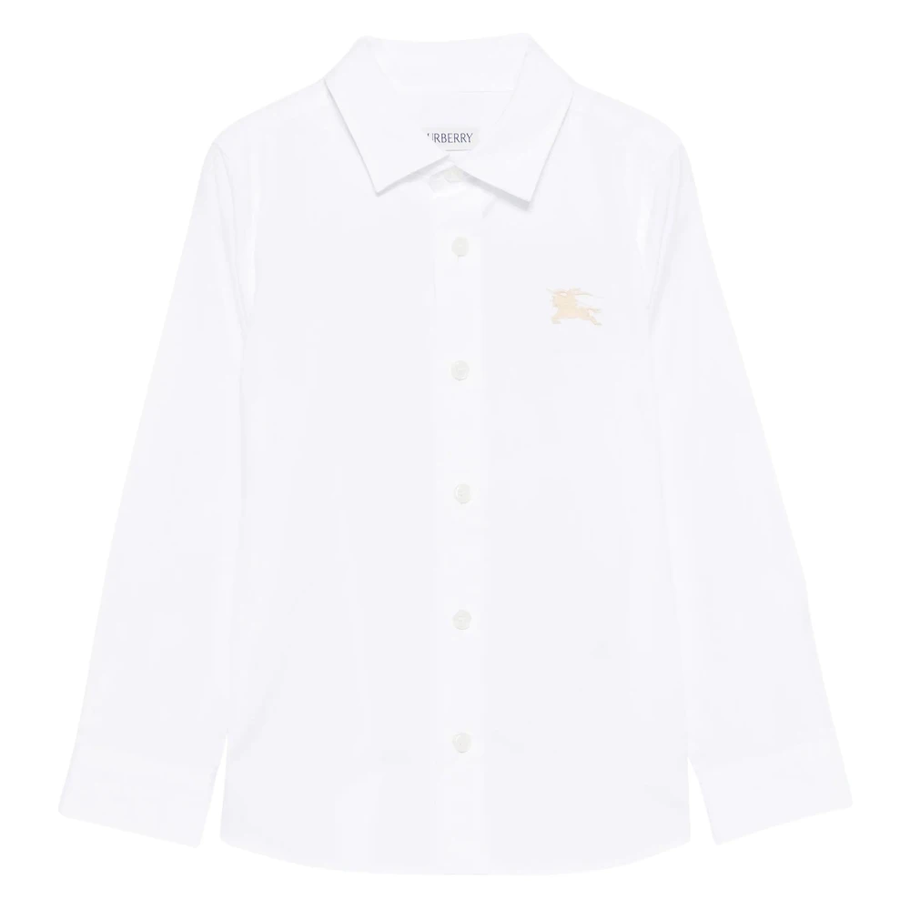 Burberry Men's White Modern Long Sleeve Shirt