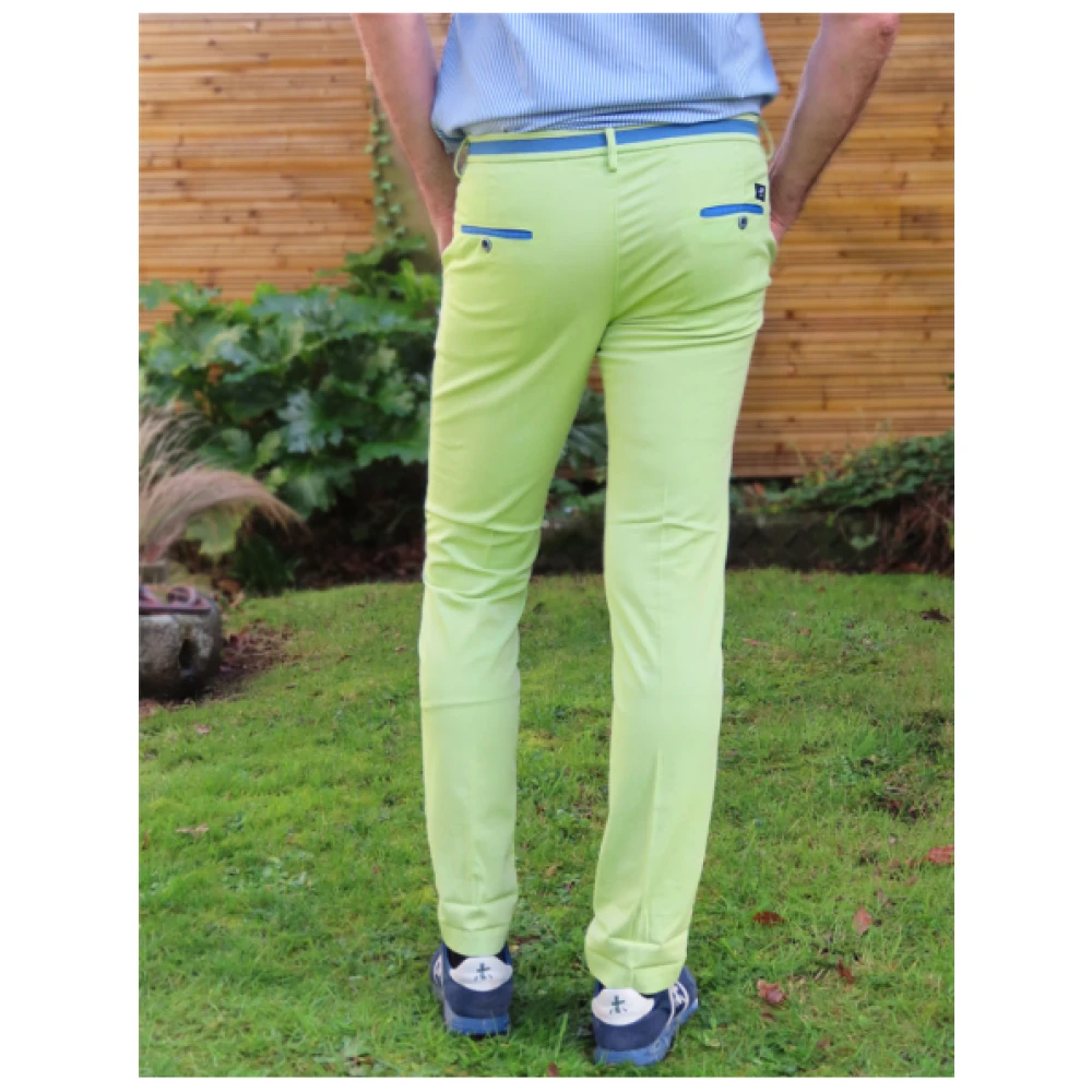 Mason's Slim Fit Torino University Broek Yellow Heren