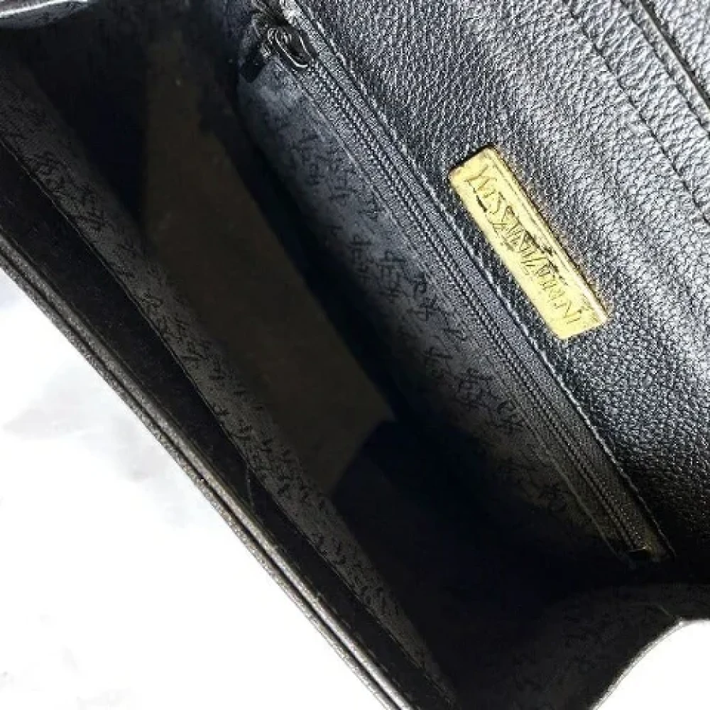 Yves Saint Laurent Vintage Pre-owned Leather shoulder-bags Black Dames