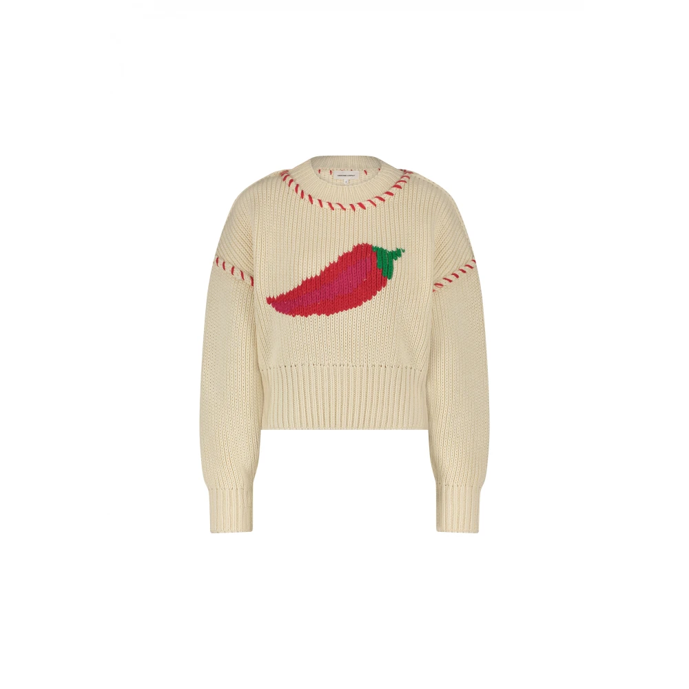 Fabienne Chapot Viola Pullover Beige Dames