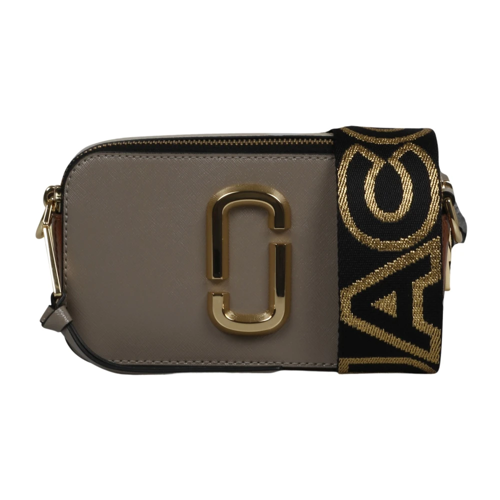 Marc Jacobs Snapshotväska i Saffiano Läder Beige, Dam