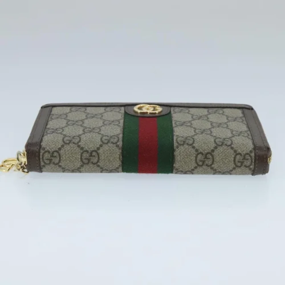 Gucci Vintage Pre-owned Canvas wallets Beige Dames