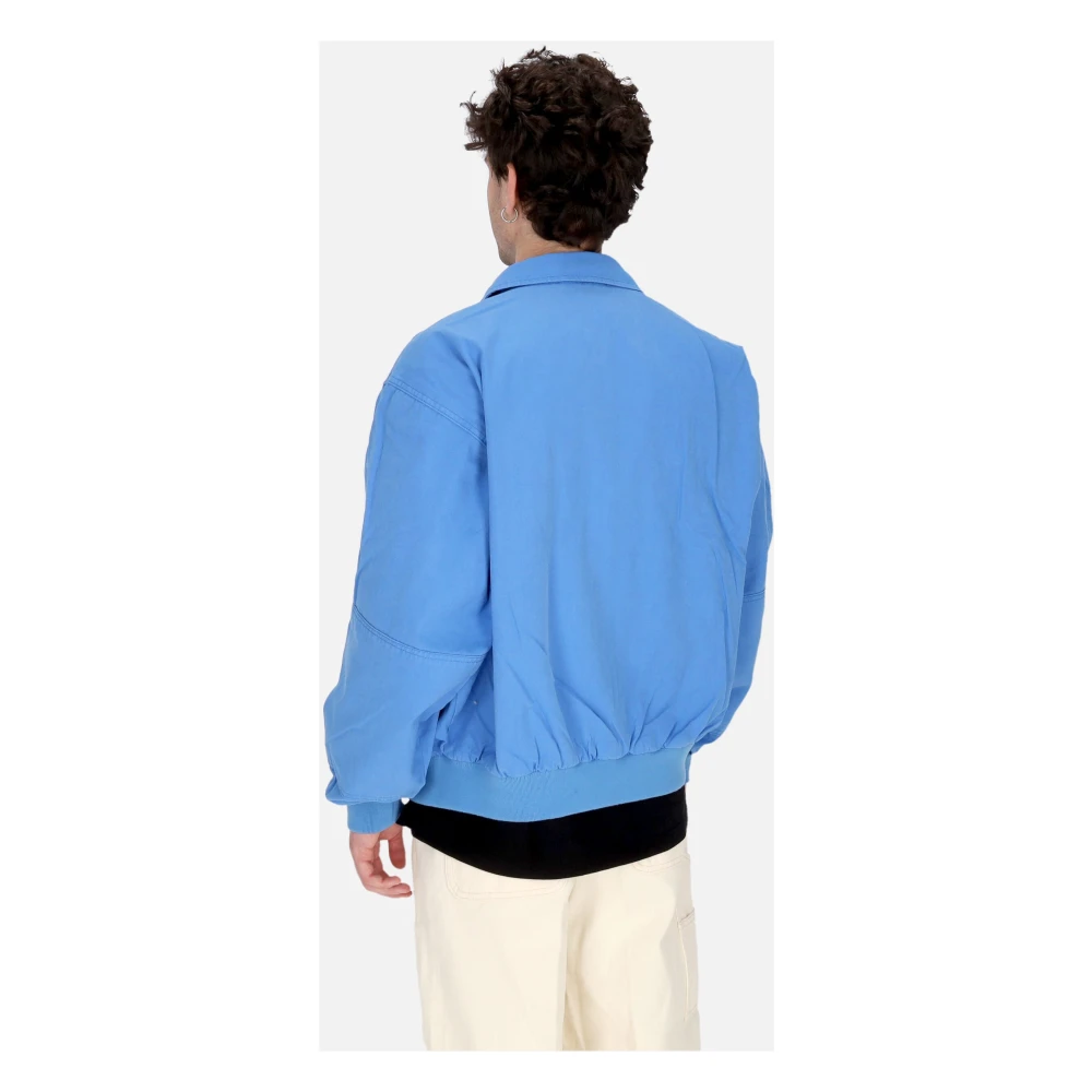 Obey Blauwe Bomberjack met Ritssluiting Blue Heren