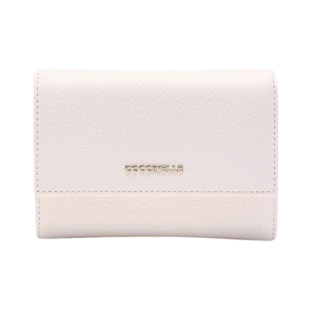 Coccinelle Women's White Wallets & Cardholders, One Size, Metallic Soft Wallet