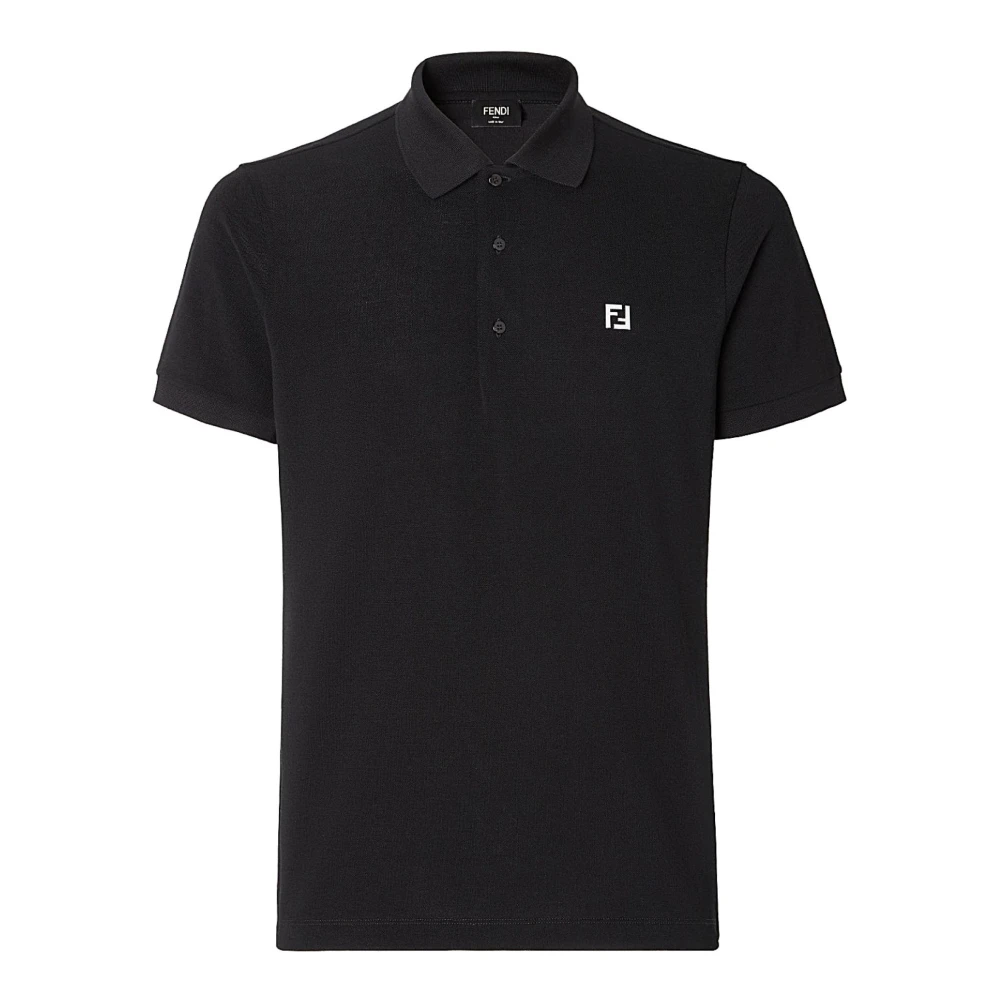 Fendi Men's Black Polo Shirt