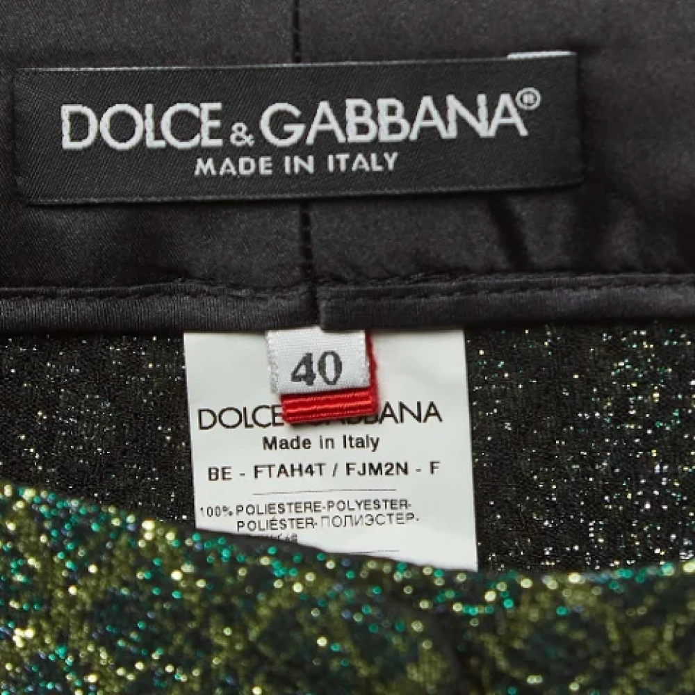 Dolce & Gabbana Pre-owned Fabric bottoms Green Dames