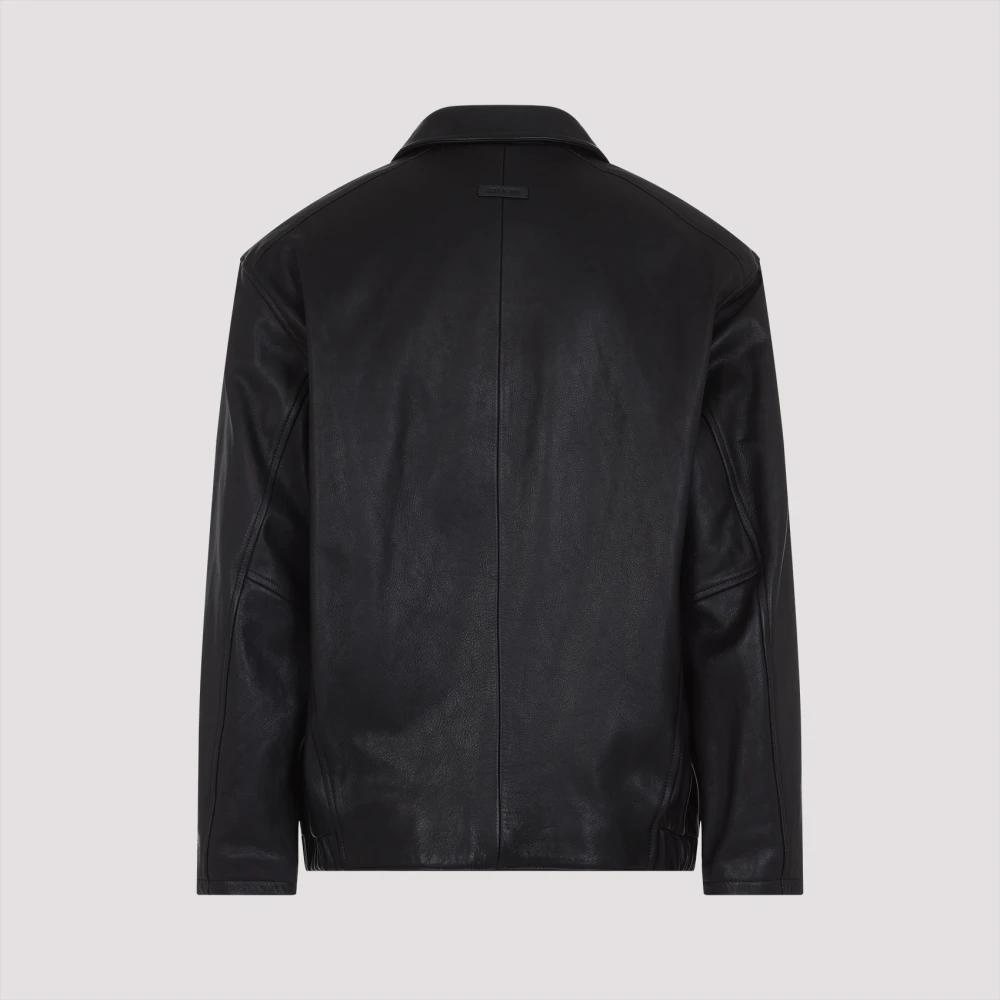 Fear Of God Espresso Leren Rider Jack Black Heren
