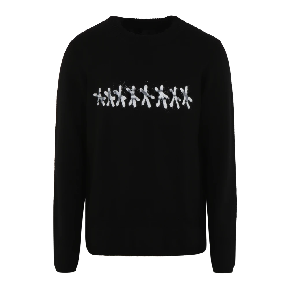 Givenchy Heren Tufting Logo Knitwear Zwart Black Heren